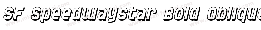 SF Speedwaystar Bold Oblique字体转换